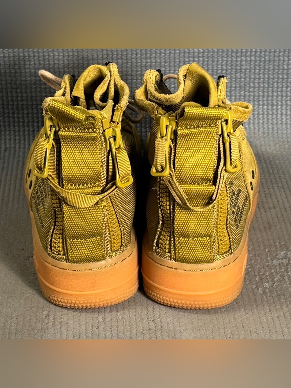 Nike SF Air Force 1 Mid Shoes Desert Moss Gum AJ0424-300 Sz 6Y Sz 7.5 Women - Picture 7 of 10
